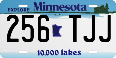 MN license plate 256TJJ