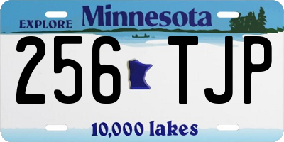 MN license plate 256TJP