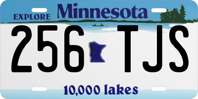 MN license plate 256TJS