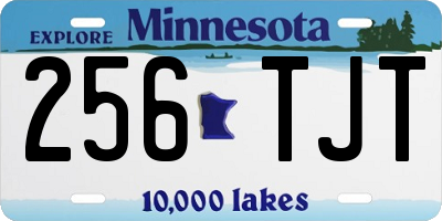 MN license plate 256TJT