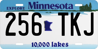 MN license plate 256TKJ