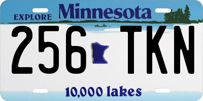 MN license plate 256TKN