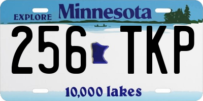 MN license plate 256TKP