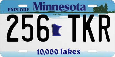 MN license plate 256TKR