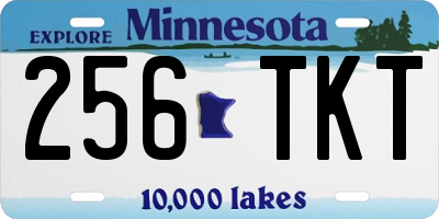 MN license plate 256TKT