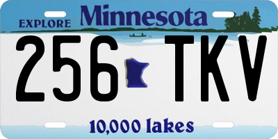 MN license plate 256TKV