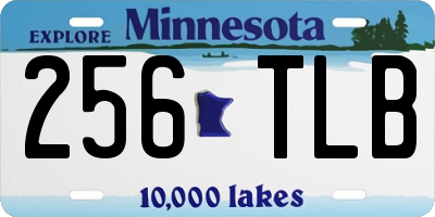 MN license plate 256TLB
