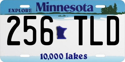 MN license plate 256TLD
