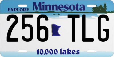 MN license plate 256TLG