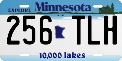 MN license plate 256TLH