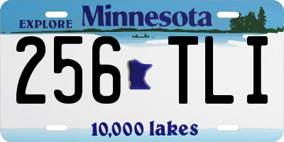 MN license plate 256TLI