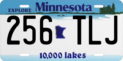 MN license plate 256TLJ