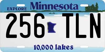 MN license plate 256TLN
