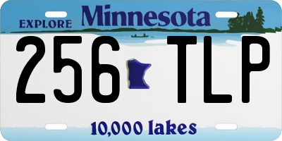 MN license plate 256TLP