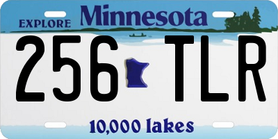 MN license plate 256TLR