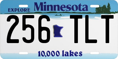MN license plate 256TLT
