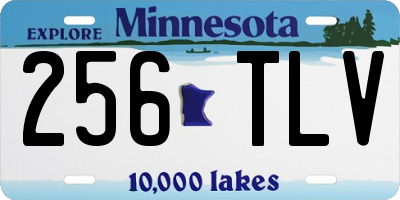 MN license plate 256TLV