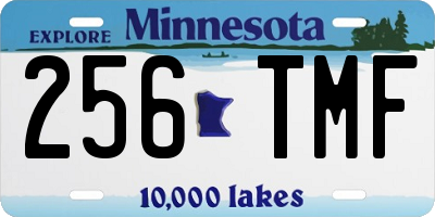 MN license plate 256TMF