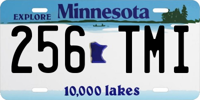 MN license plate 256TMI