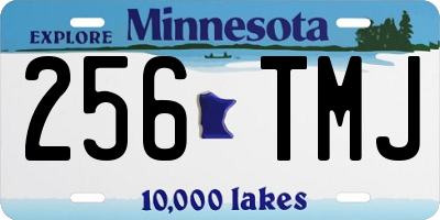 MN license plate 256TMJ