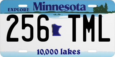 MN license plate 256TML