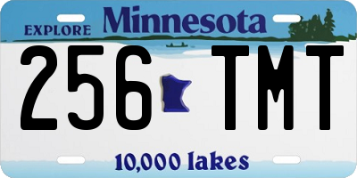 MN license plate 256TMT