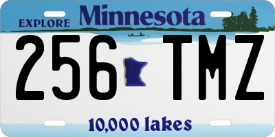 MN license plate 256TMZ