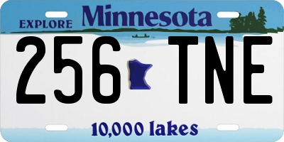 MN license plate 256TNE