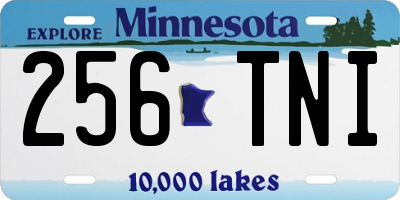 MN license plate 256TNI