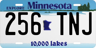 MN license plate 256TNJ
