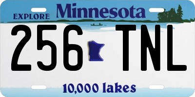 MN license plate 256TNL