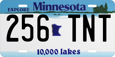 MN license plate 256TNT