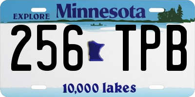 MN license plate 256TPB