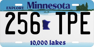 MN license plate 256TPE