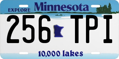 MN license plate 256TPI