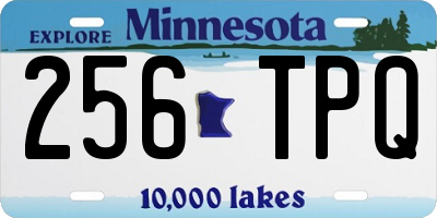 MN license plate 256TPQ