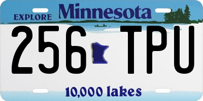 MN license plate 256TPU