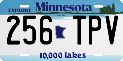 MN license plate 256TPV