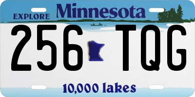 MN license plate 256TQG