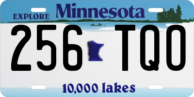 MN license plate 256TQO