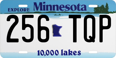 MN license plate 256TQP