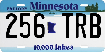 MN license plate 256TRB