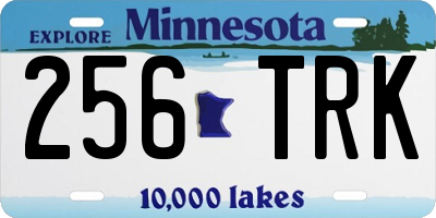 MN license plate 256TRK