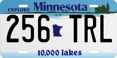 MN license plate 256TRL