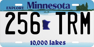 MN license plate 256TRM
