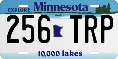 MN license plate 256TRP