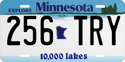 MN license plate 256TRY