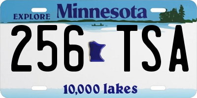 MN license plate 256TSA