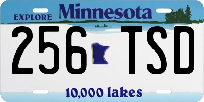 MN license plate 256TSD