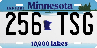 MN license plate 256TSG